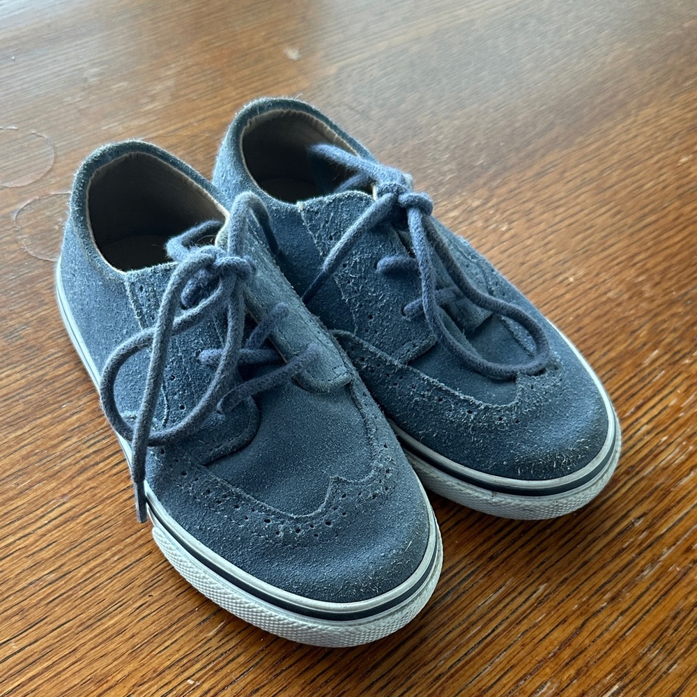 Janie and Jack Navy Suede Sneakers